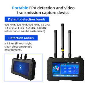 <span class=keywords><strong>Detector</strong></span> de Drones Portátil com Raio de 1,5KM, 70MHz-6,2GHz, Scanner de Banda Larga para Rastreamento e Detecção de UAVs - Product Image 3