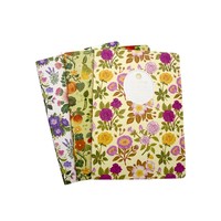 Cuadernos Ecológicos con Encuadernación Cosida y Estampado Floral Elegante, con 50 Hojas y Cubierta de Papel para Tomar Notas, Ideales para Estudiantes