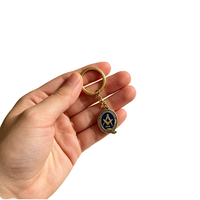 Porte-clés rond en métal personnalisé, imprimé UV, émail ovale, plaqué or, moulé sous pression, souvenir promotionnel, cadeau, logo OEM, vente en gros