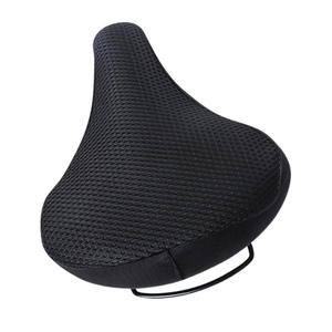 Housse de selle de vélo en maille rouge, respirante, en éponge douce, toutes saisons, ajustement universel pour siège arrière de vélo ordinaire - Product Image 2