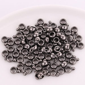 <b>Metal</b> Beads Single Hole Round Three Way Connector Gold Silver Gunmetal Black DIY Jewelry Making <b>Bracelet</b> Pendant Material - Product Image 3