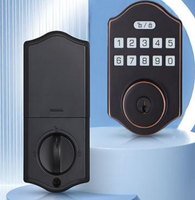 Serrure intelligente Ttlock, reconnaissance faciale, mot de passe, carte, code d'accès, alliage d'aluminium, portes en bois et en acier, étanche IP65, application Cloud Tuya