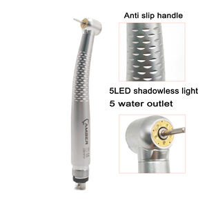 Pieza de mano Dental de alta velocidad con luz Led de 5 luces con generador electrónico que incluye pulverización interna <span class=keywords><strong>Motor</strong></span> de aire de contraángulo Kit de pieza de mano de baja velocidad - Product Image 2
