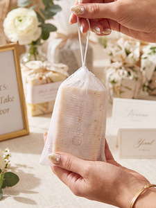 Jabón <span class=keywords><strong>de</strong></span> Lanolina Natural Puro, Jabón <span class=keywords><strong>Artesanal</strong></span> para Baño, Regalo con Lazo <span class=keywords><strong>de</strong></span> Seda, Aroma Floral Dulce, para Cumpleaños, Recuerdo <span class=keywords><strong>de</strong></span> Boda - Product Image 3