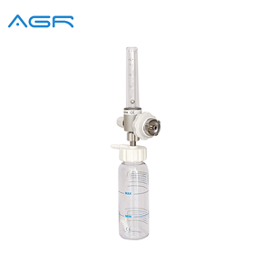 Débitmètre d'oxygène médical avec flacon humidificateur et adaptateur afnor débitmètre - Product Image 2