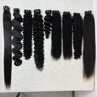 Vente en gros d'usine : Cheveux vietnamiens 12A, tissage vierge humain, mèches complètes, couleur naturelle, lisses, ondulés, ondulés profonds, ondulés souples