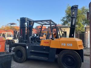 รถยกดีเซล TCM FD120 เสาสามท่อน ยางลม แบบนั่งขับ ใช้สำหรับงานกลางแจ้งบนพื้นผิวทางเดิน ขนาด 1500x150x70 มม. - Product Image 1