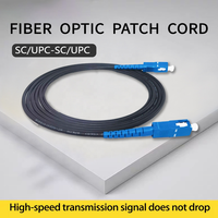 Kabel Patch Fiber Optik FTTH SC/UPC-SC/UPC 3.0mm Single Mode 1M/2M Kabel Ekstensi Jaringan IP Dalam Ruangan Bahan PVC