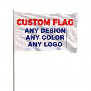 3*5ft Durable Eco-Friendly Polyester Flag DIY Decorative Promotional Advertising <b>Banner</b> Double-Sided Logo Customizable Design - Product Image 1