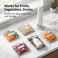 Machine de mise sous vide portable sans fil 65KPa à prix d'usine, dispositif de conservation alimentaire avec sacs réutilisables pour camping-car et voyage