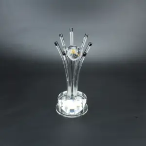 Hitop Piala Penghargaan kaca nasional piala kristal desain baru penghargaan pemain terbaik untuk hadiah bisnis