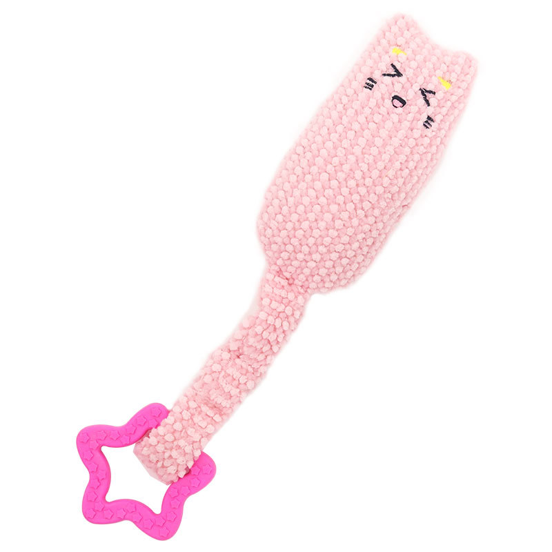 Cat-shaped with pink five-pointed star