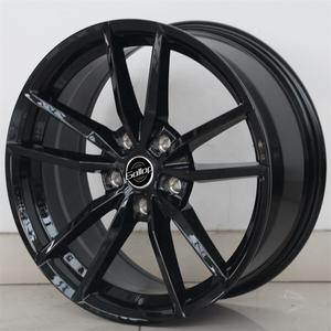 Jantes Galop <span class=keywords><strong>Noir</strong></span> Brillant 18-19 Pouces en Alliage d'Aluminium PCD <span class=keywords><strong>5</strong></span>*112 ET 30 Nouvelles Jantes de Voiture de Tourisme pour VW <span class=keywords><strong>Polo</strong></span> Golf Spokes - Product Image 3