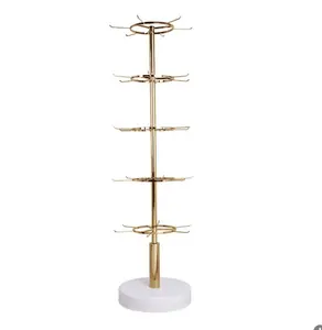 Exhibidores de Calcetines para Tiendas, Exhibidores Giratorios con Accesorios, Estantes de Exhibición de Metal Cromado Blanco/Color Personalizado 162x42cm - Product Image 1