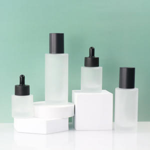 30ml 50ml 100ml 120ml <span class=keywords><strong>150ml</strong></span> di siero per capelli bianco smerigliato flacone contagocce di vetro e 30g di vetro opaco da 50g per Set cosmetico - Product Image 4