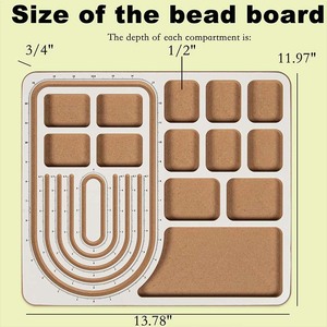 Clay <strong>Beads</strong> <strong>Bracelet</strong> Making Kits <strong>Large</strong> <strong>Bracelet</strong> Making Machine <strong>Bead</strong> Sorting Tray Jewelry Making Layout Board - Product Image 5