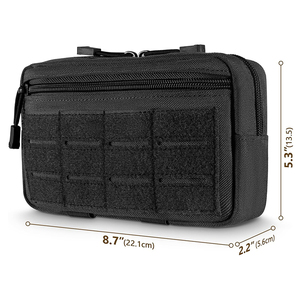 Bolsa de Herramientas EDC Modular Horizontal con Sistema Molle de Poliéster para Senderismo de Verano, Bolsa de Primeros Auxilios Impermeable y Ligera para Excursionismo - Product Image 1
