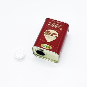 Emballage rectangulaire en fer blanc pour huile d'olive de qualité alimentaire 500 ml avec impression offset - Product Image 6