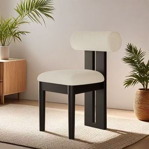 Sedia da Pranzo in Legno Massello Stile Nordico Retrò, Schienale Morbido, Altezza Regolabile, Colori Personalizzabili, Uso Domestico, Modello Ippopotamo - Product Image 2