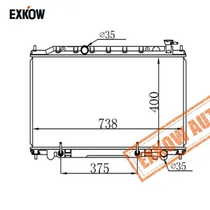 日产Infiniti Teana 2.3的全铝散热器在-16毫米21460-8J100