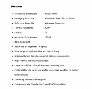 Polymatech Standard Cob Series FL09COB3030 Blanc doux 70 CRI LED Luminaire pour magasins de détail et boutiques de mode - Product Image 4