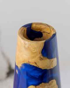 Regalo Perfecto para los Amantes de las Plantas, Macetas de Resina y Madera para Plantas con Acabado de Resina Suave y Madera Natural - Product Image 4