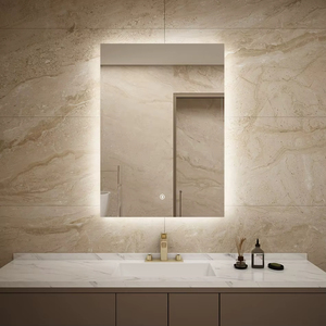 Edgeless Shatterproof Rectangular Mirror with <b>Uniform</b> Backlit Brilliance - Product Image 3