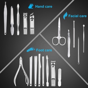 <span class=keywords><strong>Kit</strong></span> de <span class=keywords><strong>manucure</strong></span> professionnel en acier inoxydable 18 pièces, outils de soin des ongles, ensemble de <span class=keywords><strong>manucure</strong></span>, coupe-ongles, <span class=keywords><strong>kit</strong></span> de pédicure - Product Image 4