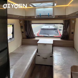 ハイブリッド高级屋外キャンプRVキャラバンアクスル电気ソーラーパネル屋根ミニガラス繊维トレーラーオフロード旅行キャンピングカー用 - Product Image 4