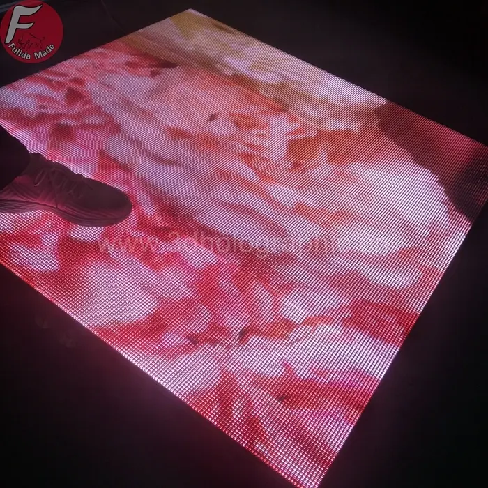 Yüksek gri interaktif p3.91 kapalı dans pisti led ekran DJ