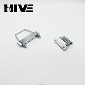 สะพานกีตาร์แบบไม่มีเฟรตแบบครึ่งกลวงสำหรับกีตาร์ไฟฟ้าแจ๊ส 4 สาย, สะพานกีตาร์เบสชุบโครเมียม - Product Image 3