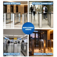 Barrera Giratoria de Registro de Visitantes, Puerta Rápida, Torniquete IP65 Impermeable de Acero Inoxidable 304 para Control de Acceso Peatonal