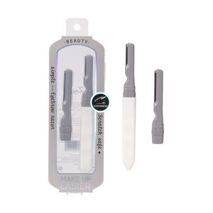 Pack Combo de Tondeuses à Sourcils LMLTOP, Lames Remplaçables en Acier Inoxydable, Gris Blanc, Maquillage Facilité - Product Image 2