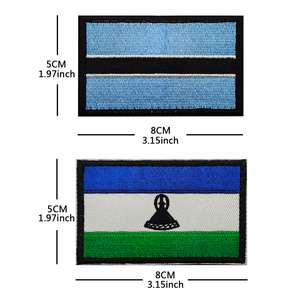 Bandera <span class=keywords><strong>de</strong></span> país <span class=keywords><strong>de</strong></span> colores <span class=keywords><strong>del</strong></span> <span class=keywords><strong>sur</strong></span> <span class=keywords><strong>de</strong></span> <span class=keywords><strong>África</strong></span>, parche <span class=keywords><strong>de</strong></span> bandera <span class=keywords><strong>de</strong></span> Lesotho para mochila al aire libre, Parche <span class=keywords><strong>de</strong></span> bandera <span class=keywords><strong>de</strong></span> país <span class=keywords><strong>de</strong></span> Botswana cosido DIY - Product Image 2