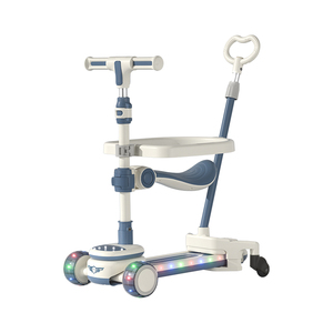 Monopattino a 3 Ruote per Bambini Pieghevole 6 in 1 per Bambini da 1-6 Anni Sicuro Stabile Facile da Trasportare - Product Image 1