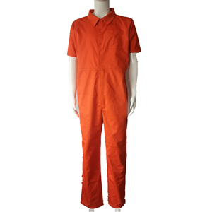 Overol de Trabajo de Manga Corta de Poliéster Narsia Industries MS-NI-119 en Color Naranja Unisex, Servicio OEM Disponible - Product Image 2
