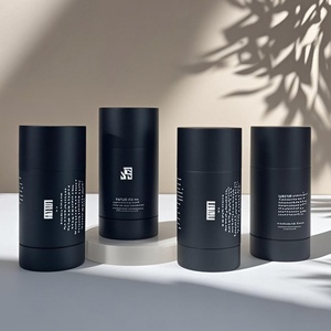 15ml 30ml 50ml 75ml Stick <b>Tube</b> Deodorant Container Roll on Bottles Round Bottom AS Empty Matte Black <b>Plastic</b> Bottle - Product Image 6