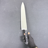 LONSDOW Couteau Gyuto à trancher le pain dentelé japonais de 10 pouces Couteaux de chef plus larges Couteau de cuisine pour couper la viande et le gâteau
