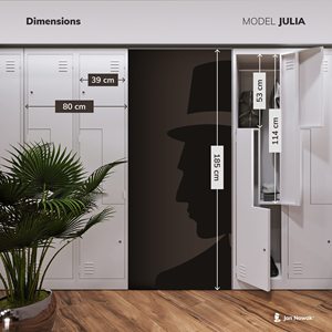 Armario Metálico Escolar en Forma de Z, Muebles de Acero para Vestuario con Casillero Multifuncional en Forma de L y Almacenamiento de Plástico - Product Image 3