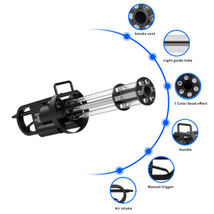 Macchina <span class=keywords><strong>a</strong></span> getto <span class=keywords><strong>CO2</strong></span> portatile Gatling Air Column Gun Effect GT50 con LED RGB, distanza di spruzzatura 6-8m, per DJ - Product Image 5