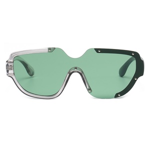 5020 phong cách mới UV400 kính mát màu xanh lá cây khung với nổi tiếng diễn viên thiết kế thời trang và tùy chỉnh logo trên ống kính dành cho nam giới và phụ nữ - Product Image 5
