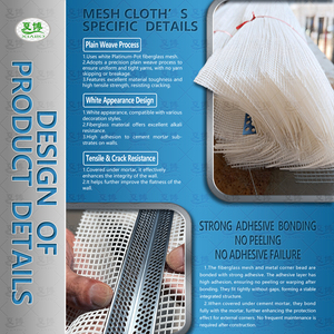 Vật liệu sắt mạ kẽm 3 lỗ lớn & 1 lỗ nhỏ kim loại đục lỗ góc hạt với Bạch kim Trắng-Nồi sợi thủy tinh lưới - Product Image 6