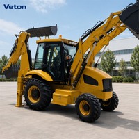 Multifunktionaler Baggerlader-Traktor 3-6 Tonnen Baumaschine mit Dieselmotor, Hydraulikpumpe, Hoher Effizienz und Vielseitigkeit
