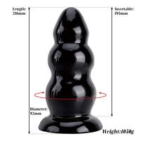 Sex-shop pour adultes, gros dildos en PVC noir, énormes plugs anaux, jouets de masturbation pour femmes et hommes