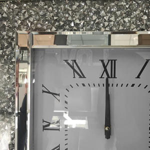 นาฬิกาแขวนผนังตกแต่งผนังห้องนั่งเล่นห้องนอนติดผนัง,นาฬิกาแขวนผนังเพชรแตกกระจกเคลื่อนไหวกันแดด - Product Image 3
