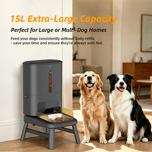Distributore Automatico di Cibo per Cani di Taglia Grande OEM 15L AI con Telecamera HD 1080P, App Tuya, Timer, Dispenser Intelligente per Animali Domestici, Wi-Fi 5G - Product Image 2