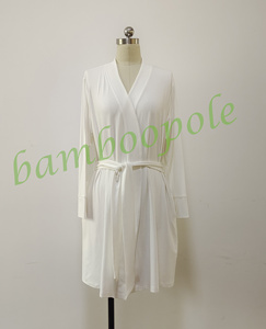Robe personnalisée avec logo et couleur au choix pour femmes, kimono, robe courte en bambou, peignoir doux, vêtements de nuit, vêtements de détente pour femmes, robes de détente - Product Image 5