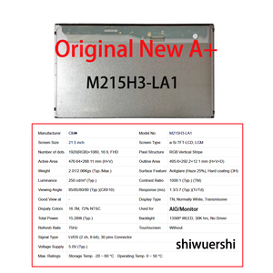 Layar LCD Baru Original A+ 21.5" 1920*1080 LVDS 30pin M215H3 LA1 T215HVN01.0 HR215WU1 210 100 120 HT215F01 100 LM215WF9 SSA1 - Product Image 3