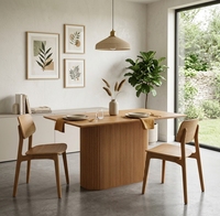 Ensemble table et chaises de restaurant en bois massif Fusion, canapé de salon de thé, bistro chinois moderne