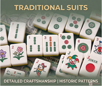 Nouvel ensemble de tuiles de Mahjong Tortoise Golf Masters américaines de luxe en acrylique personnalisé 2026, 160 pièces, portable, 4 couches, en stock
